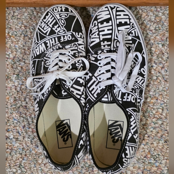 Vans Authentic OTW Repeat Black and White UNISEX Sneakers | Men's 10 Women's 11 - Picture 5 of 6